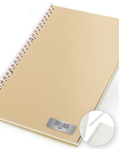 Caderno B5 Kraft 26x19, ideal para organizar suas anotações no escritório ou em casa. Feito com papel reciclado de alta qualidade, possui capa resistente e design elegante. Perfeito para lembretes, memorandos e listas de tarefas. Compre já o seu!