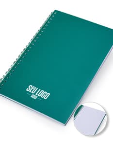 Caderno A5 de plástico com wire-o metálico em um modelo de papel timbrado em branco, com bordas decorativas e padrões vintage e retro. Ideal para uso no escritório, negócios e educação, proporcionando um espaço vazio para escrever mensagens ou notas. O design criativo e moderno combina elementos antigos e novos, com textura grunge e ornamentos.
