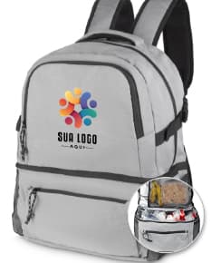 Mochila Térmica em Nylon Preto - Design Moderno e Tecnológico para Viagens e Negócios. Perfeita para transportar alimentos frescos e equipamentos sensíveis. Com alça resistente, zipper prático e bolsos espaçosos. Ideal para uso escolar, profissional e em aventuras ao ar livre. Garanta já a sua e mantenha seus itens sempre na temperatura ideal. Mochila térmica: praticidade e estilo em um só produto!