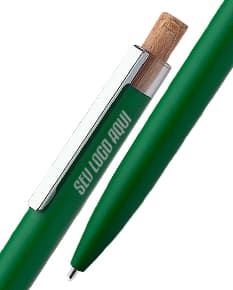 Caneta metálica premium de escrita suave e elegante, perfeita para presentear clientes e colaboradores. Personalize com sua marca e faça sucesso!