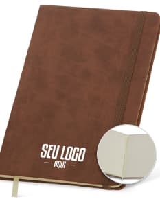 Bloco de anotações em couro sintético 21x14 - Perfeito para se manter organizado no dia a dia! Ideal para reuniões, estudos e compromissos. Feito com material de alta qualidade e design elegante. Adquira já o seu!