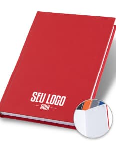 Agenda 2025 Cromato com capa preta e detalhes em dourado, apresentando páginas mensais e semanais, marcadores de páginas coloridos e elástico para fechamento.