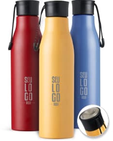 Garrafa inox 800ml - Modernidade e praticidade em um único produto! Ideal para manter suas bebidas sempre frescas e saudáveis. Com design clean e fabricação em material resistente, essa garrafa é perfeita para te acompanhar em todas as ocasiões. Aproveite!