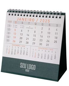 Calendário de Mesa 2024 com design moderno e tecnológico, organizando informações de forma eletrônica. Inclui data, mês, semana, ano e agenda diária. Ideal para gerenciamento financeiro e pessoal.