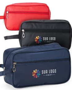 Nécessaire de Poliéster: perfeita para organizar seus objetos de forma prática e elegante. Feita em material resistente e moderno, com alça para transporte e fecho em fivela. Ideal para viagens ou uso diário. Adquira já a sua!