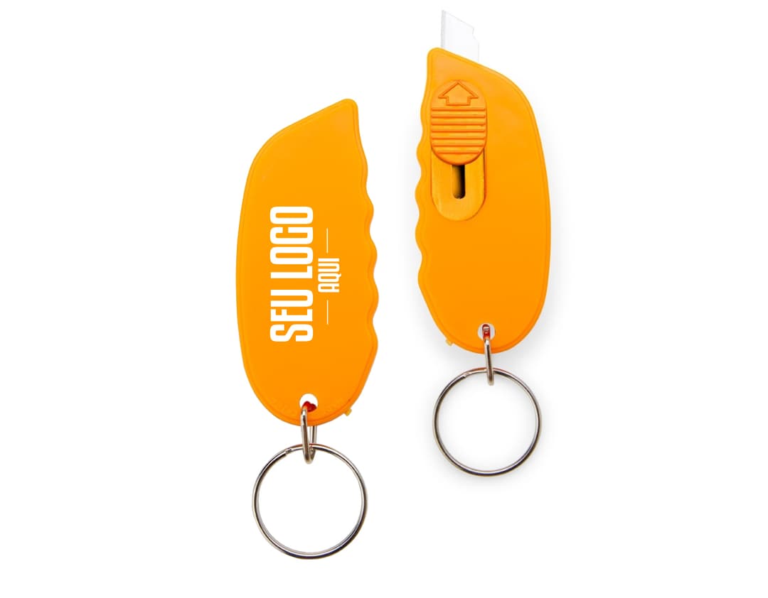 Chaveiro Estilete - Prático e versátil, o chaveiro estilete é o acessório ideal para estar sempre preparado. Com design inovador, é perfeito para uso diário. Seja no escritório, em viagens ou em casa, tenha sempre à mão essa ferramenta multiuso. Garanta já o seu!