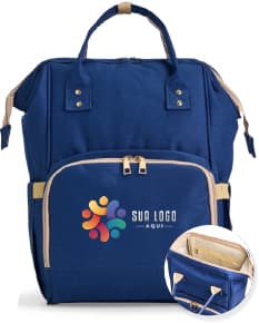 Mochila oxford funcional 19 litros em couro preto, moderna e elegante, com alça, zíper, bolso e fecho. Ideal para viagens, negócios, compras e estilo casual.