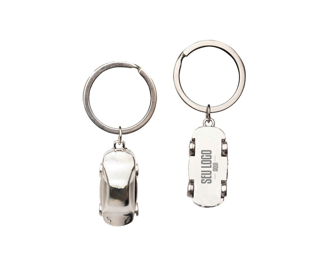 Chaveiro de metal cromado, com cadeia e fecho de segurança. Acessório elegante e seguro para suas chaves. Ideal para manter suas chaves acessíveis e protegidas. Adicione um toque de estilo ao seu dia a dia. Acesse com facilidade e mantenha suas chaves sempre seguras com este chaveiro de metal resistente. Um símbolo de sofisticação e praticidade. Perfeito para manter suas chaves organizadas e protegidas. Adquira já o seu chaveiro de metal!