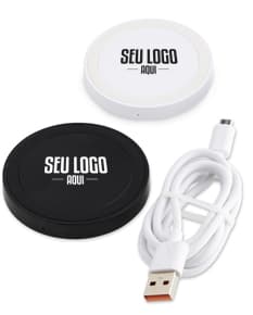 Carregador via indução com design moderno e tecnológico. Prático e elegante, ideal para o seu dia a dia. Confira já!