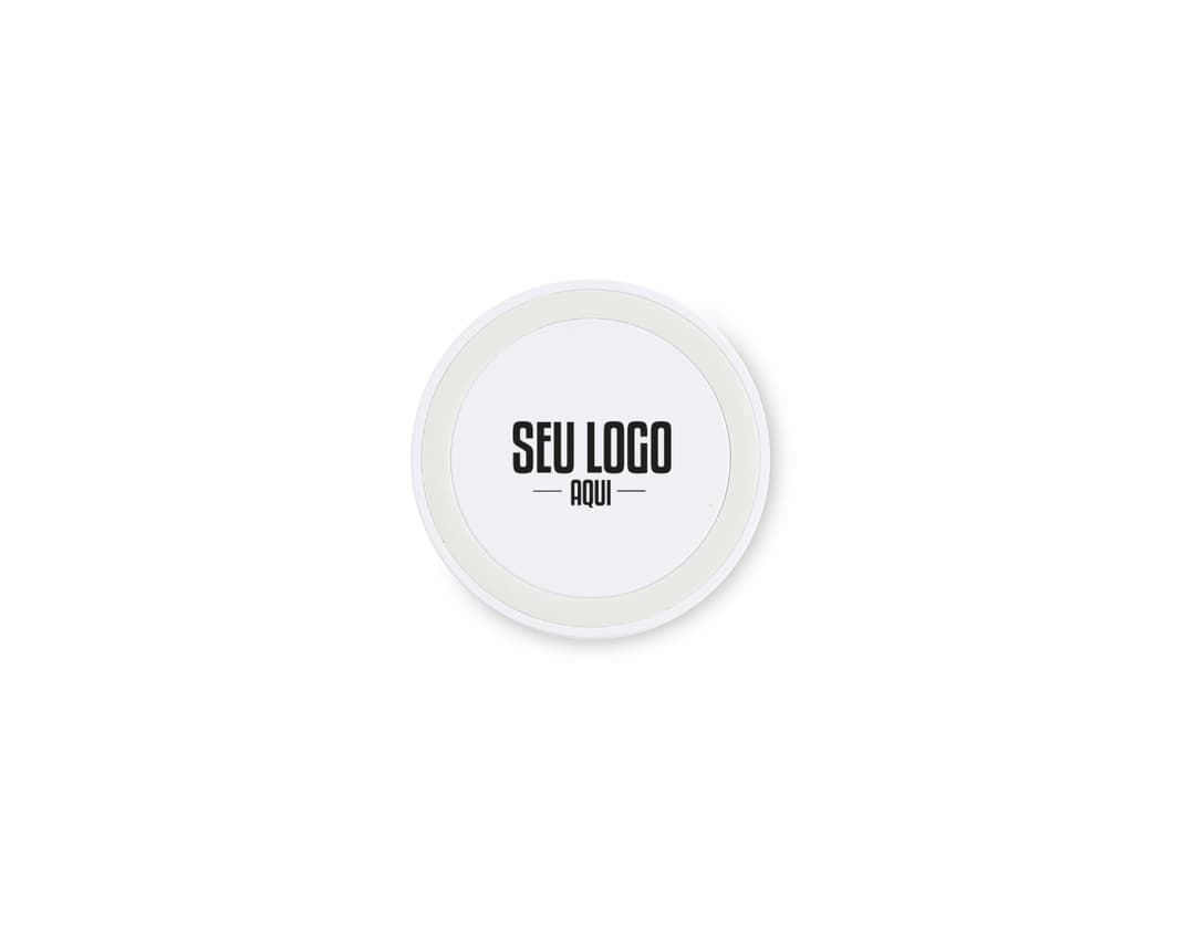 Carregador via indução com design moderno e tecnológico. Prático e elegante, ideal para o seu dia a dia. Confira já!