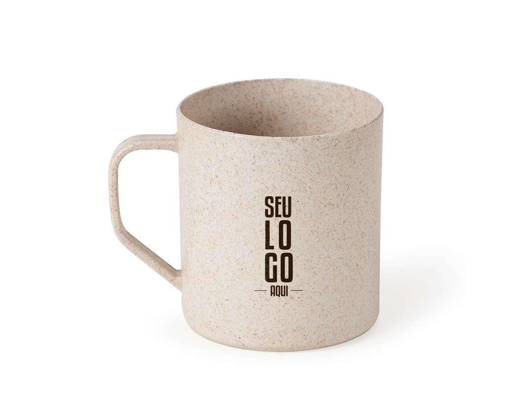Caneca de fibra de arroz 400ml: a opção ecológica perfeita para desfrutar do seu café favorito! Feita em cerâmica sustentável, esta caneca possui alça confortável e design moderno. Ideal para uso diário, no trabalho ou em casa. Adquira já a sua!