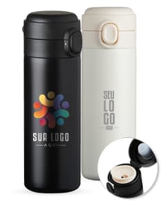 Garrafa térmica 400ml prata em alumínio - mantenha suas bebidas frescas por mais tempo. Ideal para viagens, academia e passeios. Elegante e durável, o acessório perfeito para manter a hidratação em dia. Simples de limpar e fácil de transportar. Adquira a sua agora!