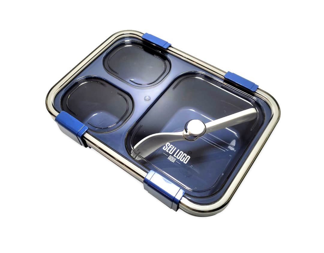 Marmita Hermética 800ml - Ideal para armazenar sua refeição com segurança e praticidade. Com tecnologia de ponta, mantém a temperatura dos alimentos. Garanta a sua!