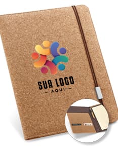 Pasta A4 em cortiça para manter seus documentos organizados com estilo. Ideal para escritório, estudo ou presentear. Aproveite!