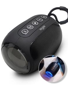 Caixa de som multimídia TWS, tecnologia moderna em equipamento eletrônico para a sua casa ou escritório. Conecte-se sem fio, com qualidade de som incrível e design elegante em prata. Acesse já e adquira a sua!