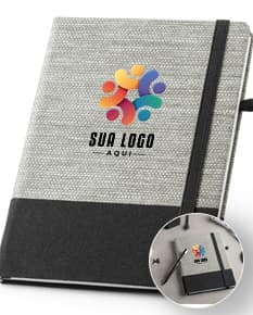 Caderno A5 em palha: perfeito para organizar suas anotações com estilo e elegância. Ideal para uso no escritório, escola ou em casa. Garanta já o seu!