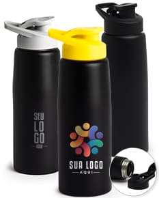Frascos de Inox 880ml - Suas embalagens de brinde ideais para produtos de higiene e beleza. Práticos, duráveis e ideais para líquidos como shampoo, condicionador e gel de banho. Garanta já o seu!