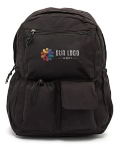 Mochila de poliéster USB com 25 litros de capacidade - perfeita para viagens de negócios e lazer. Armazene seus pertences com estilo e praticidade. Ideal para homens de negócios e executivos modernos. Mantenha-se elegante e organizado em todas as ocasiões. Nunca fique sem bateria com o USB embutido. Confortável, durável e espaçosa. Garanta já a sua!