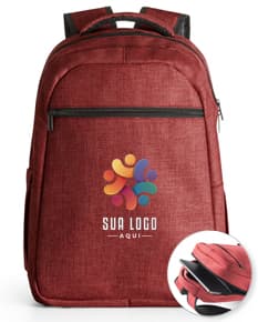 Mochila para notebook em 600D - a combinação perfeita de praticidade e estilo para sua rotina de trabalho. Feita em couro preto de alta qualidade, oferece espaço de armazenamento seguro para seu laptop e acessórios. A escolha ideal para viagens de negócios e reuniões importantes. Compre já e esteja preparado para impressionar!