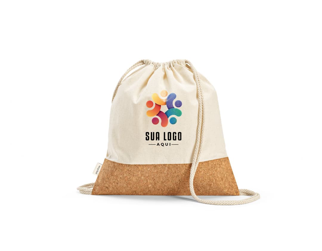 Mochila amarela de burlap vazia para brindes 92340. Presente de alta qualidade para negócios e eventos especiais. Confira agora e surpreenda!