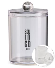Porta objetos em cerâmica na cor branca, com desenhos de bule de chá, xícara, pote e colher. Perfeito para organizar utensílios de cozinha ou objetos de decoração.