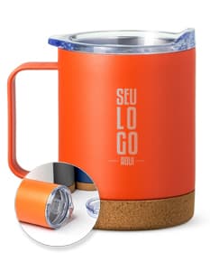 Caneca Térmica com Cortiça de 400ml.