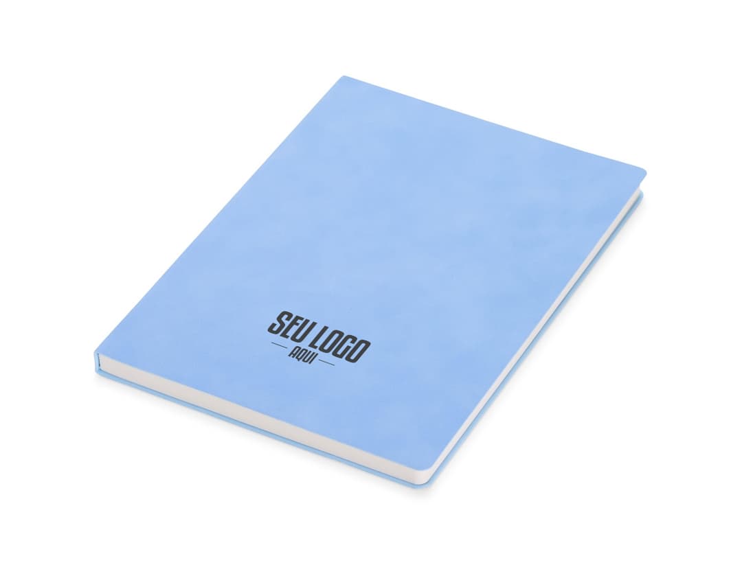 Caderno B5 PU preto sobre uma mesa de escritório, ao lado de um laptop, teclado, mouse e disco de vídeo. A imagem também mostra um disco óptico, botões, tela de monitor, tecla e conectividade wireless.