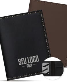 Porta Documento em Couro Sintético.
