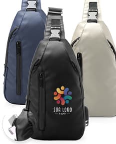Mochila de ombro 6 litros na cor preta, ideal para uso diário.