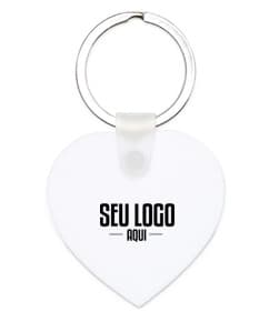 Chaveiro de acrílico em formato de coração, com design gráfico moderno e símbolo de amor. Feito em vidro transparente, com efeito 3D e brilhante. Objeto de decoração romântico e tecnológico, ideal para celebrar o Dia dos Namorados ou presentear alguém especial.