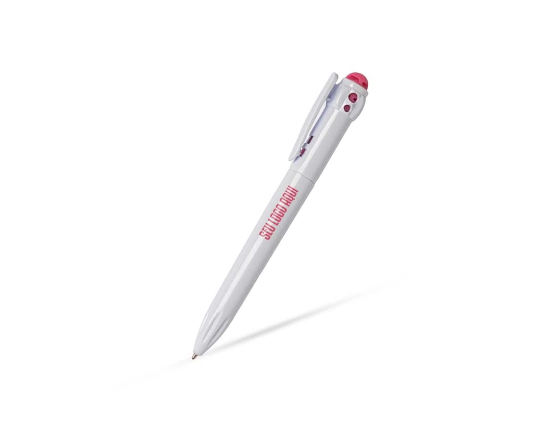 Caneta Plástica preta com design simples, feita de plástico e metal, ideal para uso no escritório e na escola. Oferece uma escrita dinâmica e possui tinta preta.