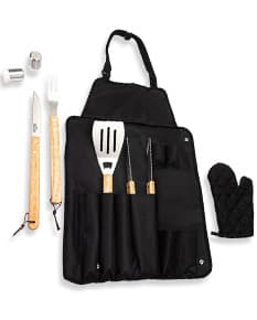 Bolsa de couro preta estilo casual, com alça única e zíper. Moderna e elegante, ideal para carregar objetos pessoais.