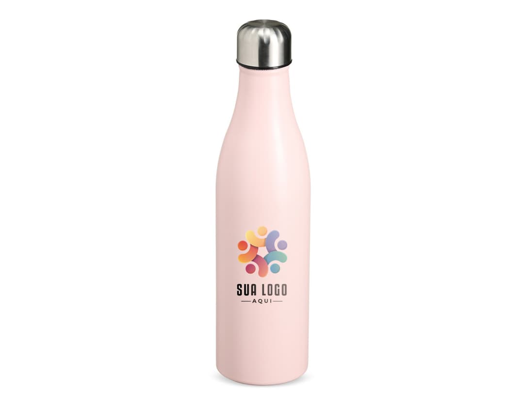 Garrafa Térmica Inox 800ml em fundo branco.