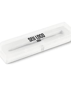 Caixa de armazenamento para pen drive preta, com capacidade para guardar até 10 unidades.