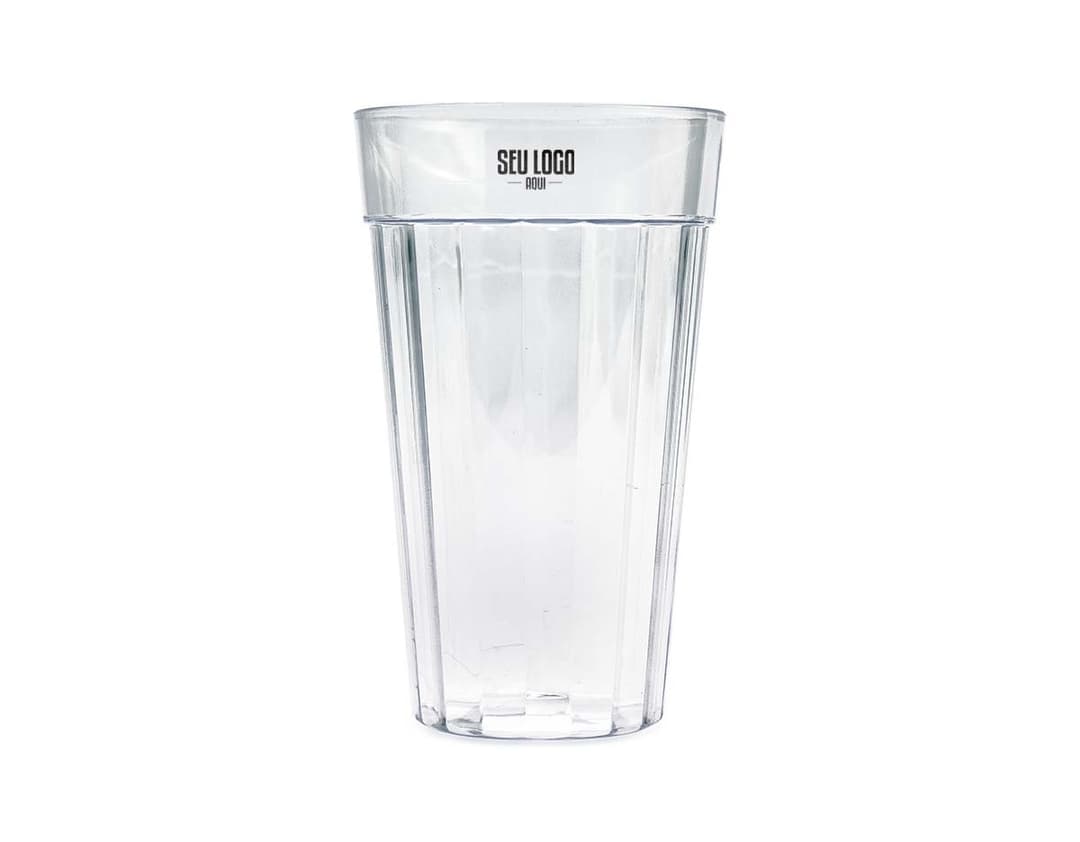 Copo plástico de 450ml transparente.