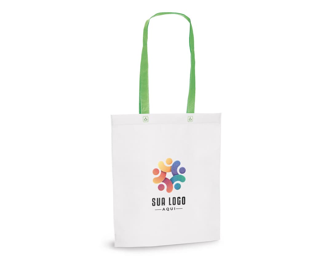 Sacola em nonwoven 80 gm² termoselado.
