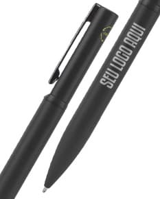 RODRIGUES Esferográfica elegante em metal 60 reciclado com escrita em azul