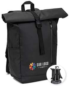 OSASCO BPACK Mochila Roll top com design em sistema de fecho que permite enrolar a parte superior em poliéster reciclado 600D de alta densidade com revestimento resistente á água 20 L