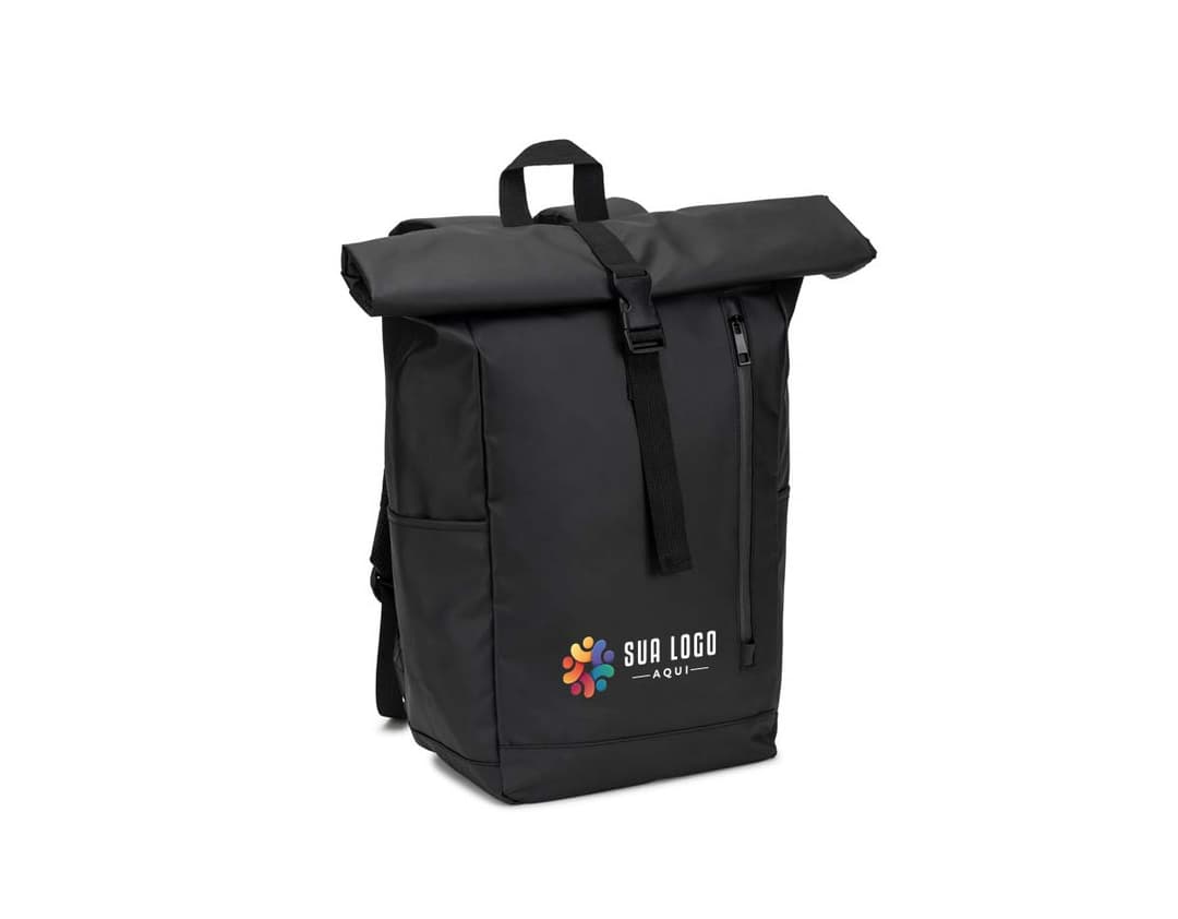 OSASCO BPACK Mochila Roll top com design em sistema de fecho que permite enrolar a parte superior em poliéster reciclado 600D de alta densidade com revestimento resistente á água 20 L