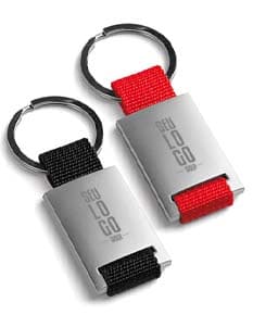 GRIPITCH Chaveiros em metal e em webbing