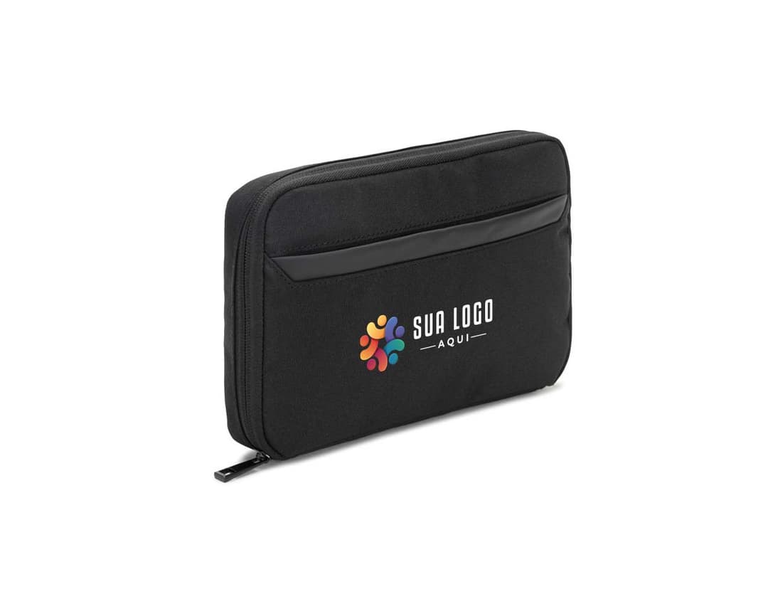 YANGON Bolsa organizadora espaçosa para acessórios tecnológicos em poliéster reciclado 600D twill