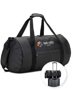 OSASCO SPORT Bolsa esportiva em formato cilíndrico em poliéster reciclado 600D de alta densidade com compartimento lateral para sapatos 32 L