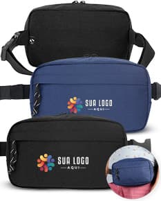 MYKONOS Pochete em 600D poliéster reciclado e forra em 210D poliéster reciclado