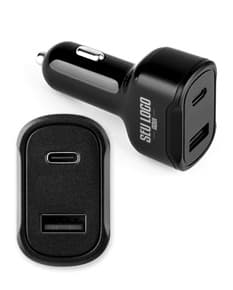 DIRAC Adaptador de isqueiro com porta USBA 18W e USBC 20W em 100 rABS