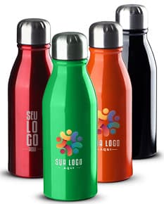 Garrafa de alumínio de 500 ml.