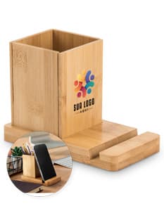 ERWIN Conjunto de secretária com suporte para celular e copo