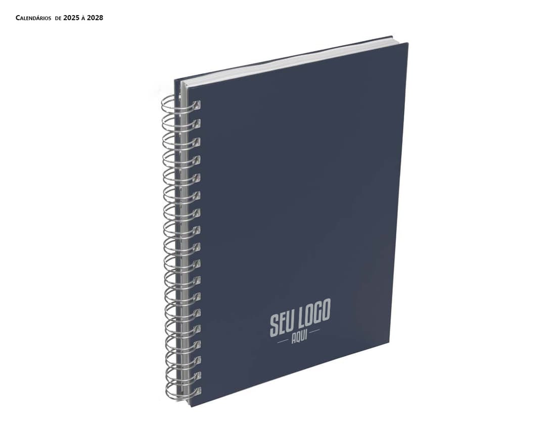 Notebook planner com capa em PU, espaçoso e vazio para anotações e organização. Perfeito para trabalho ou estudo, com design limpo e elegante. Inclui espaços para guardar documentos e caneta. Ideal para manter-se produtivo e organizado.
