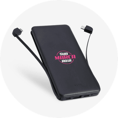 Power Bank 3600mAh - Mantenha seus dispositivos sempre carregados com praticidade e estilo. Com capacidade de 3600mAh, esse power bank é perfeito para te acompanhar em qualquer lugar. Nunca mais fique sem bateria! Adquira o seu agora.