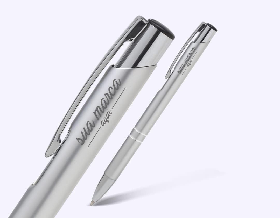 Caneta de metal - 65, ideal para assinaturas e escrita em documentos. Garanta qualidade e durabilidade para seu escritório ou estudos. Aproveite!