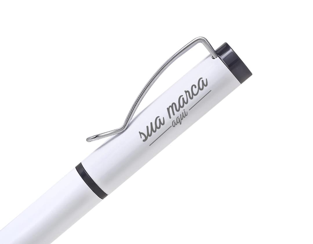Caneta de metal com marca texto - 01: produto de alta qualidade e durabilidade. Ideal para uso no trabalho ou estudos. Design moderno e funcional, perfeito para destacar informações importantes. Adquira já a sua!